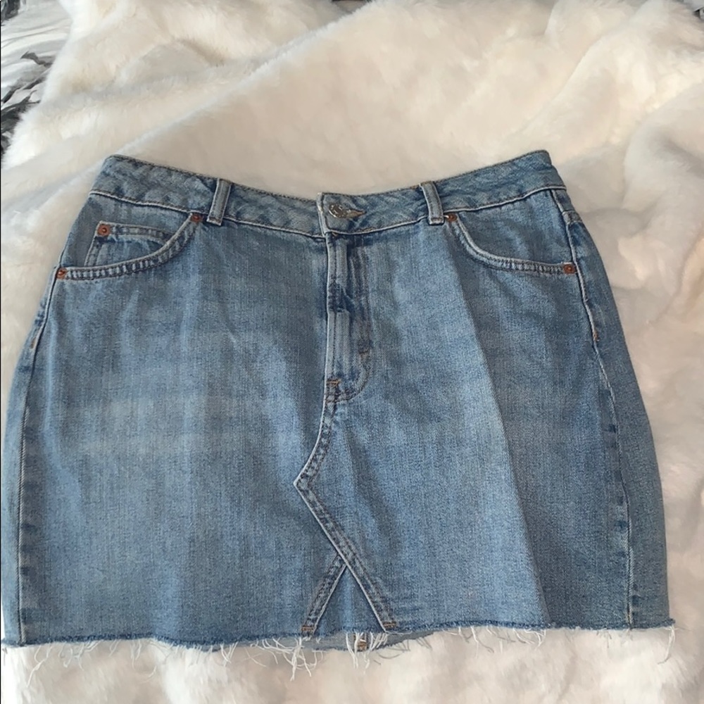 TopShop Moro Mini Denim Skirt